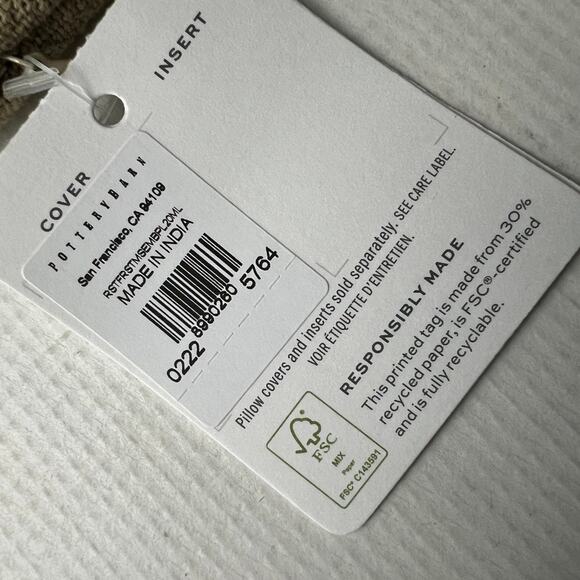 Pottery Barn Conell Rustic Forest Embroidered Pillow Cover NEW Elk - Picture 7 of 9